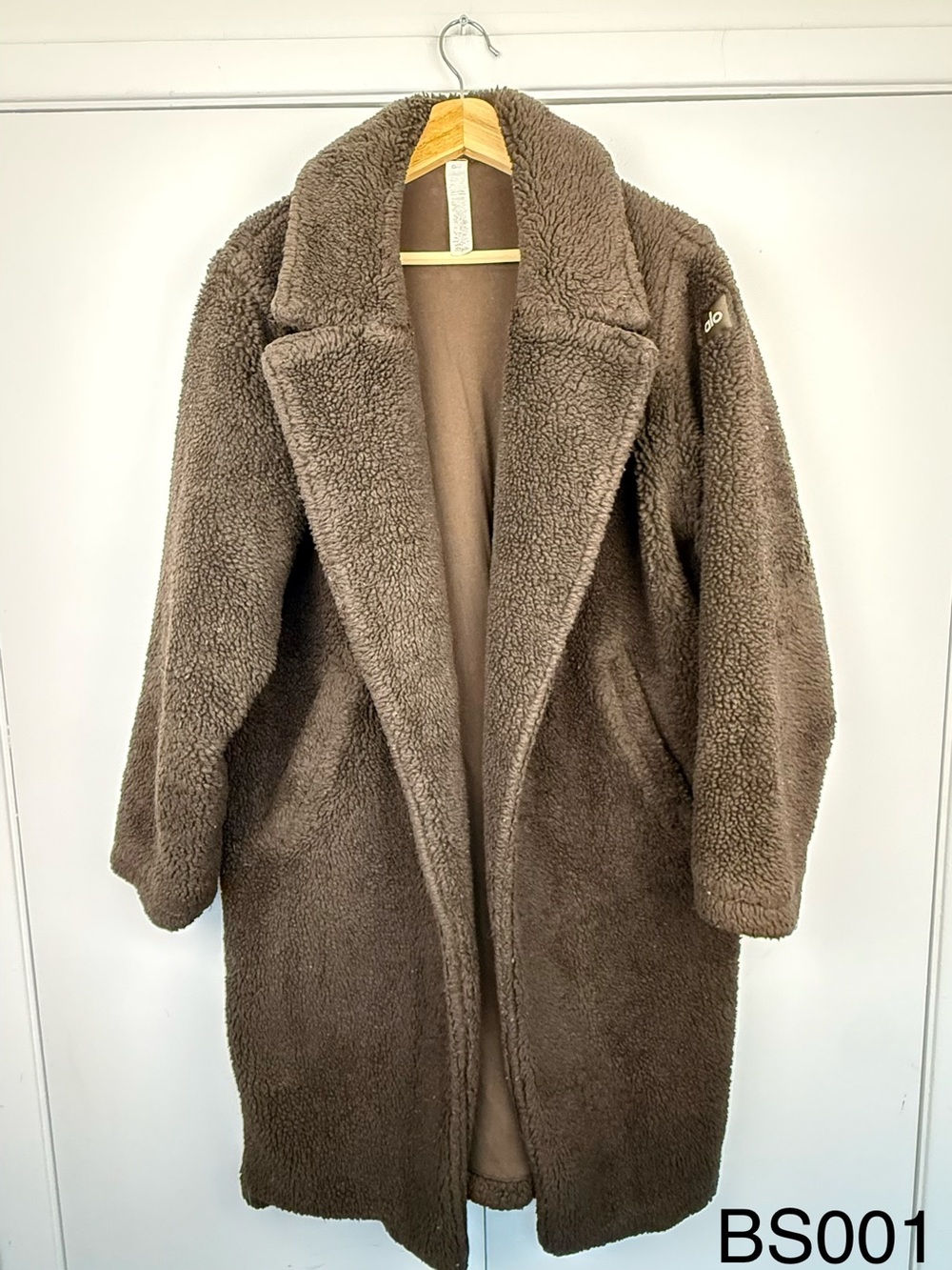 ALO Yoga Oversized Sherpa Trench Taupe Brown Size S